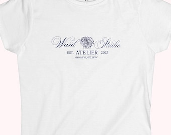 Coastal Baby Tee, Women's Semi-Fitted Graphic T-Shirt