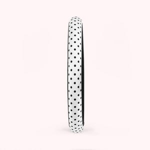 polka dot steering wheel cover black and white dots