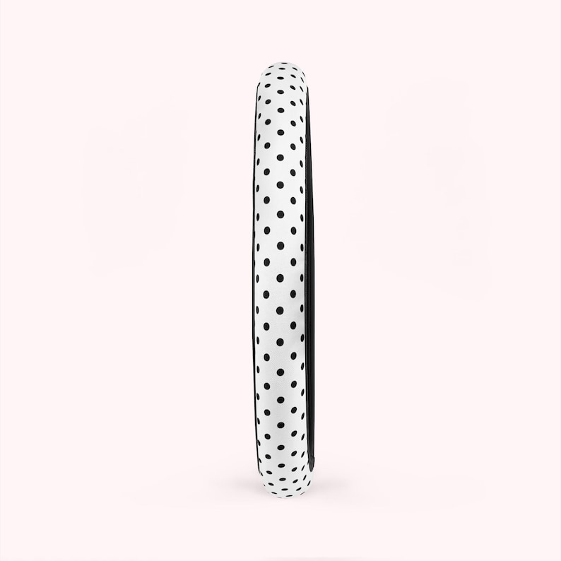 polka dot steering wheel cover black and white dots