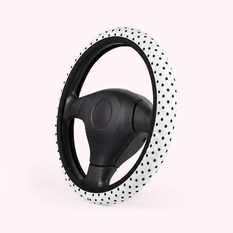 polka dot steering wheel cover