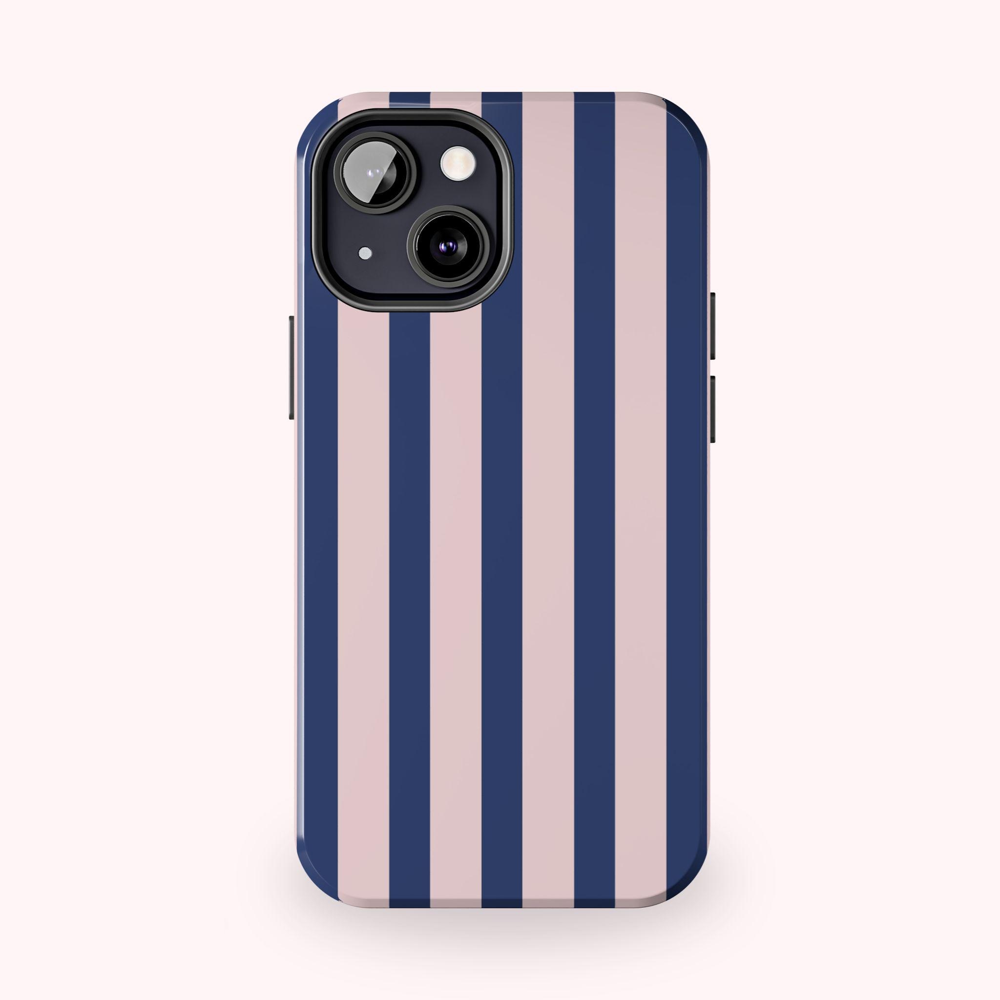 blue stripe phone case NEWPORT BEACH STRIPES PHONE CASE – AYJAY