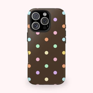 pastel polka dot phone case y2k aesthetic