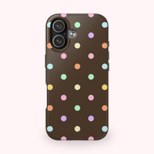 pastel polka dot phone case y2k aesthetic
