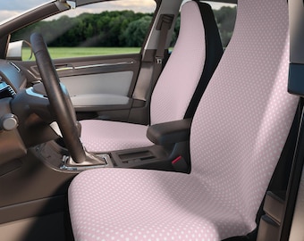 Universal Fit Polka Dot Car Seat Covers (2x Front) Automotive Accessories