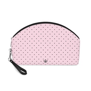 Pink Polka Dot Makeup Bag — Tiny Dots Cosmetic Pouch