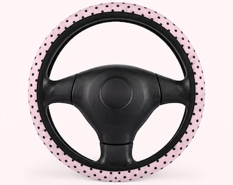 Universal Fit Polka Dot Steering Wheel Cover - Chic Dots Car Accessories