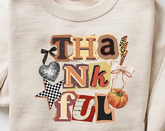 Thankful Sweatshirt, Thankful Lover Sweater, Hello Thanksgiving Sweatshirt, Women Thankful Sweatshirt, Women Gift For Thanksgiving