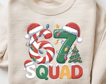 67 Squad Christmas Sweatshirt: Six Seven Christmas Shirt, 6 7 Meme Shirt, 67 Shirt, Merry Christmas, Christmas Pajamas, Christmas Hoodie