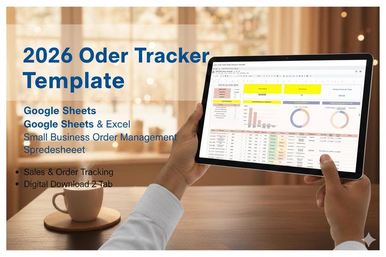 2026 Order Tracker Template | Google Sheets & Excel | Small Business ...
