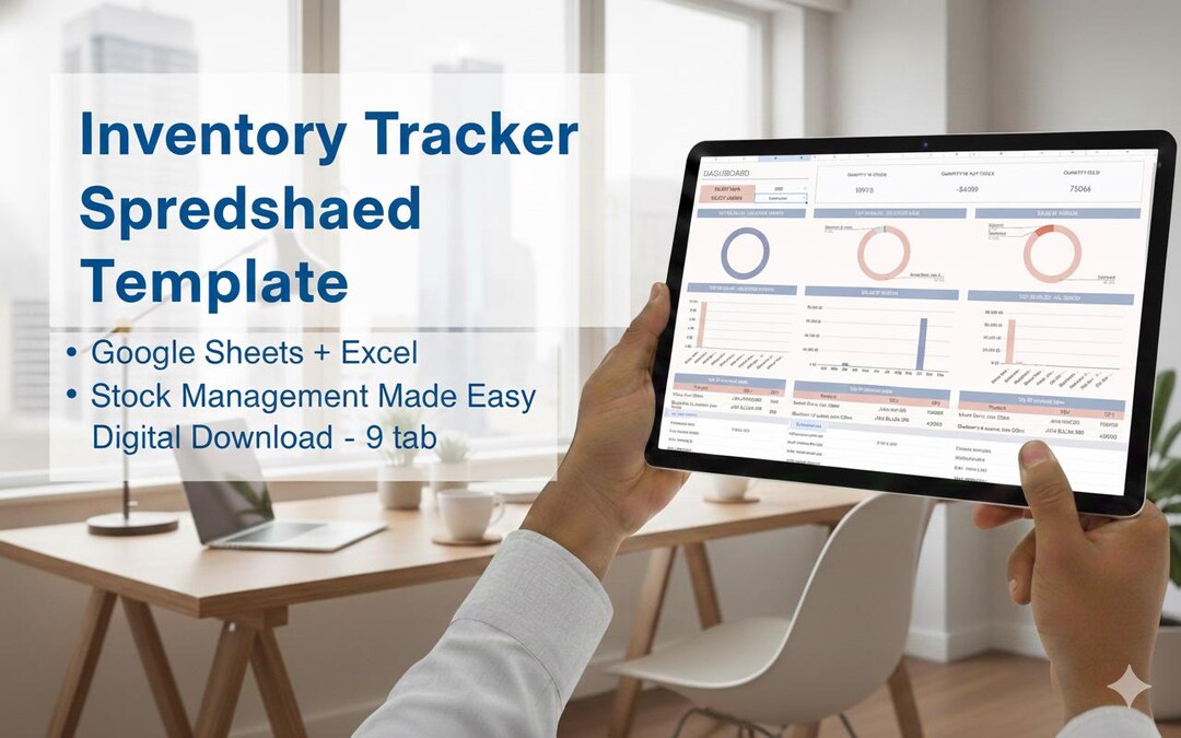 Inventory Tracker Spreadsheet Template | Stock Management Sheet ...