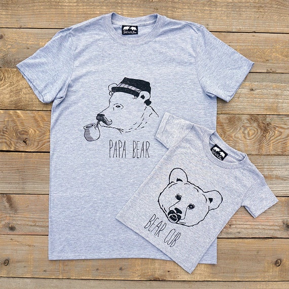 Vintage Daddy Bear with 3 Three Cubs Dad Father Papa Gift Essential T-Shirt  for Sale by JocelynDieula