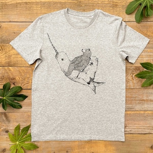 Narwhal, Bear and Dinosaur T-Shirt, narwhal tshirt, gift, Men's gift, Graphic tee