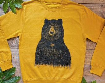 Big Bear Jumper, cool bear jumper, Graphic, men's bear sweater, Mens gifts