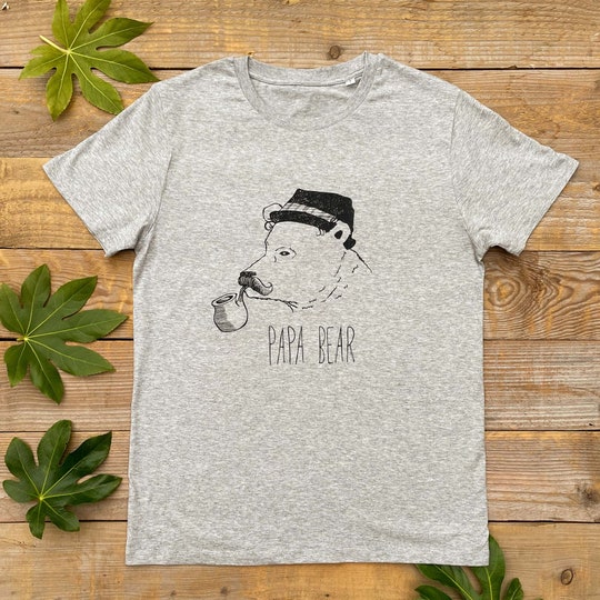 Papa Bear T-Shirt, 100% organic cotton T-Shirt