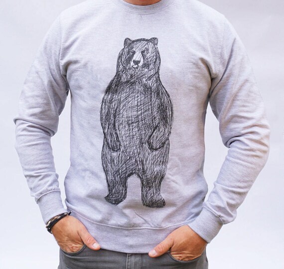 mens bear jumper