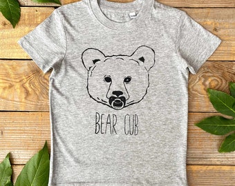 Kids Bear Cub T-shirt, Gift for Baby, Toddler T-shirt, Graphic Tee
