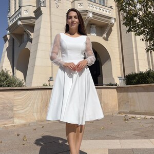 chinese dress ladies Vintage Lace Queen Anne Midi Garden Bridal Dress
