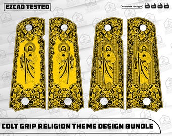 Ezcad2 1911 Grip Pattern (la Santa Muerte)svg Format Included - Etsy