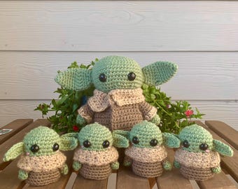 Crochet Grogu! Plushie & Keychain Options