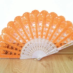 Costume Hand Fan Halloween Costume Cosplay Lace Hand Fan Folding Hand Fan Spanish Wedding Fan Bridal Bouquet Alternative Spanish image 2