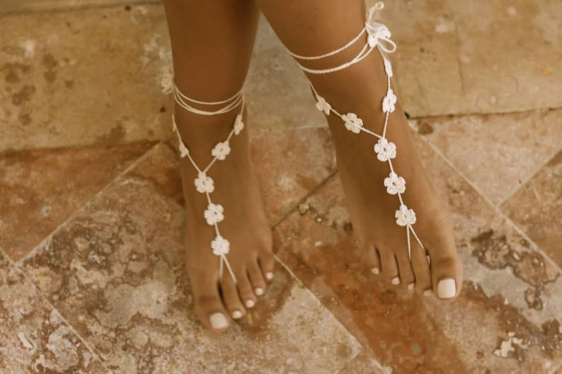 footless beach sandals