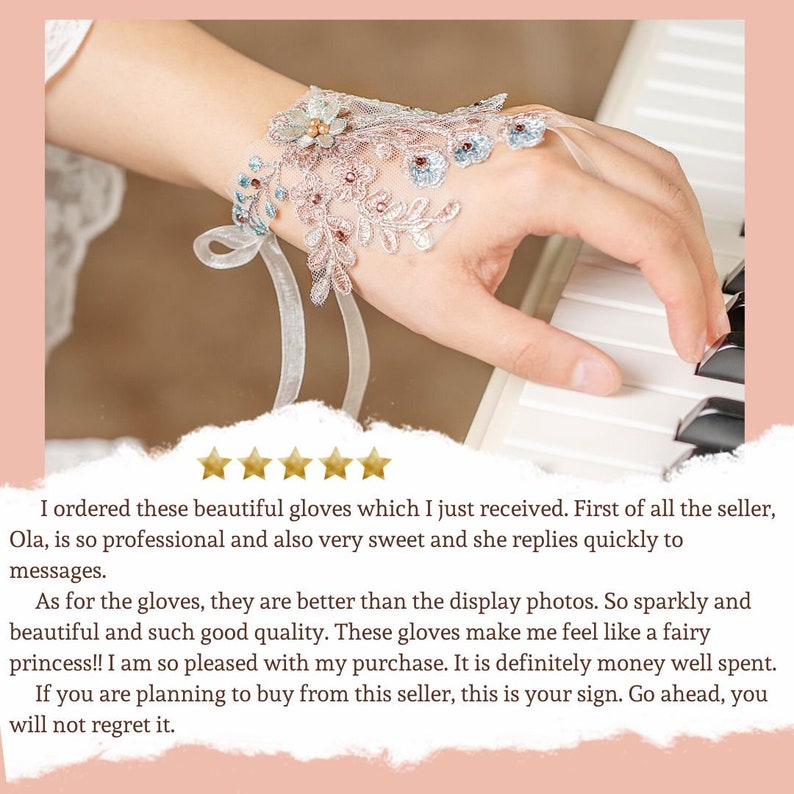 Wedding Gloves, Boho Lace Bridal Sleeves in White, Fingerless Gloves Removable Sleeves, Women 3D Flower Lace Fingerless Gloves, Tulle Gloves image 3