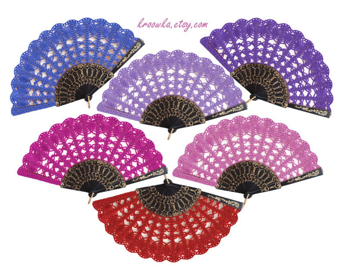 Lace Fan Hand Held Fan Handmade Lace Hand Fan Folding Hand Etsy