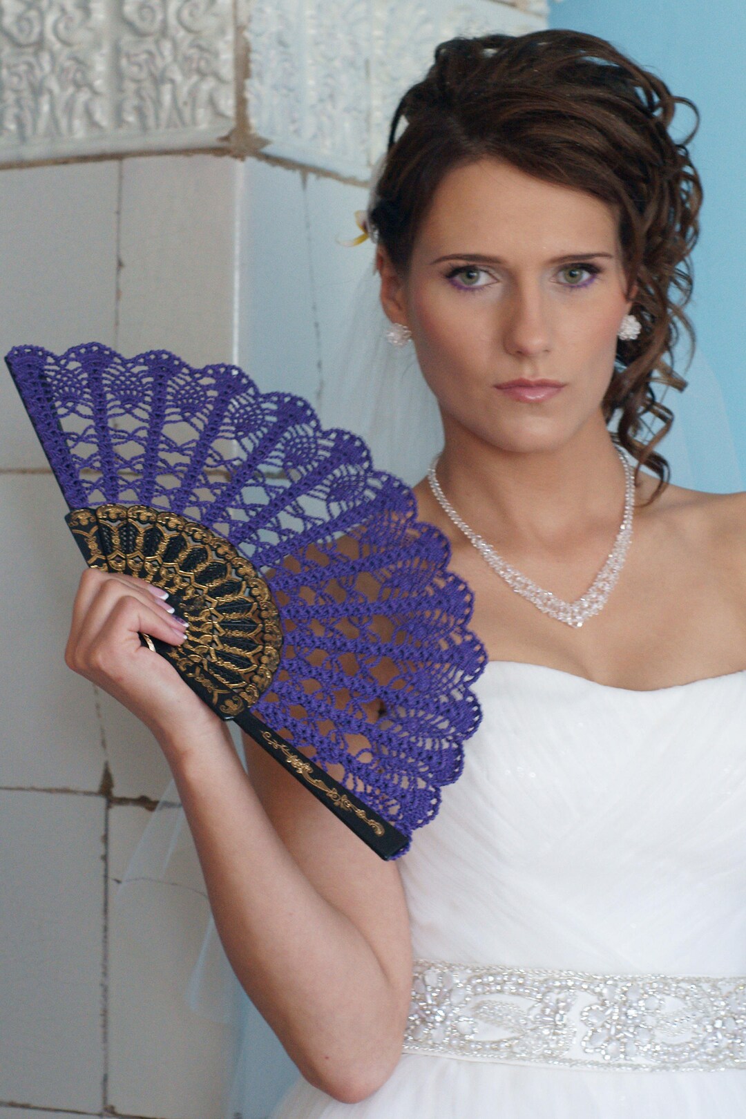 Lace Fan Hand Held Fan Handmade Lace Hand Fan Folding Hand Etsy