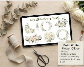 Printable  floral  wreaths and Frames PDF