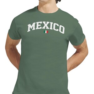 Camiseta con la bandera de México, camiseta clásica de algodón grueso, camiseta unisex del orgullo mexicano, regalo informal para él y para ella. imagen 20