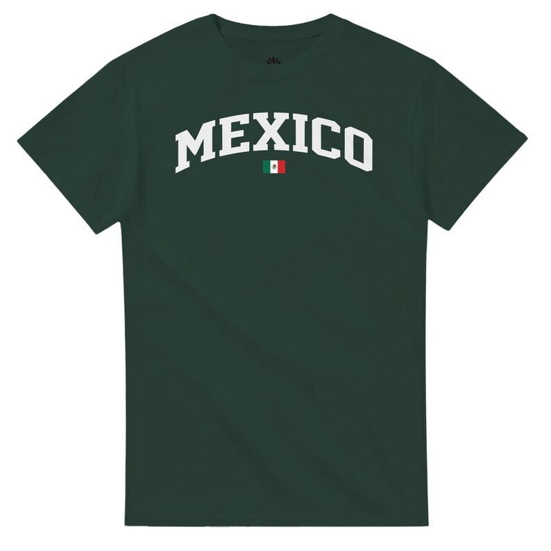 Camiseta con la bandera de México, camiseta clásica de algodón grueso, camiseta unisex del orgullo mexicano, regalo informal para él y para ella. imagen 10