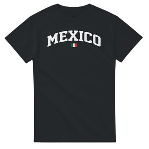 Camiseta con la bandera de México, camiseta clásica de algodón grueso, camiseta unisex del orgullo mexicano, regalo informal para él y para ella. imagen 15