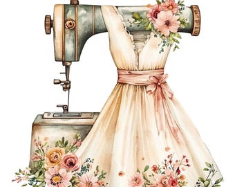 Vintage Sewing Machine Fabric Panel 10