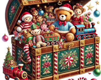 Christmas Toys Fabric Panel 20
