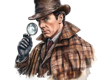 Sherlock Holmes Fabric Panel 4