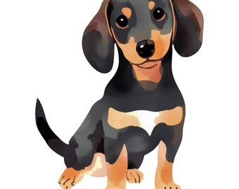 Sausage Dog Fabric Panel 1