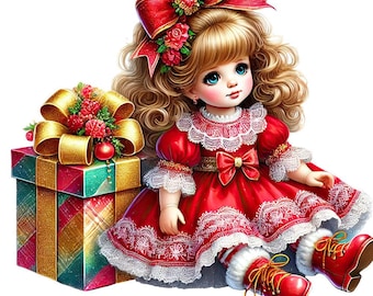 Christmas Toys Fabric Panel 3
