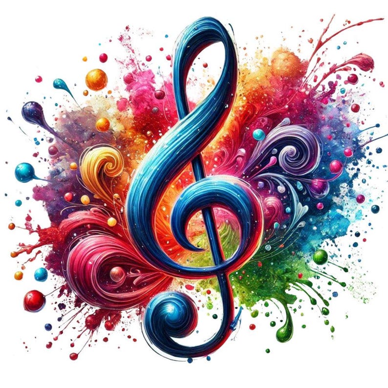 Music Notes Panel Musical Notes Fabric Panel 8 - Etsy