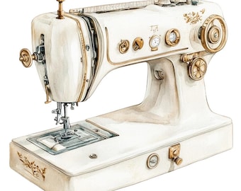 Vintage Sewing Machine Fabric Panel 15