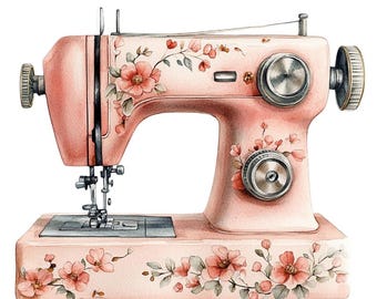 Vintage Sewing Machine Fabric Panel 8