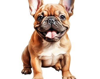French Bulldog Fabric Panel