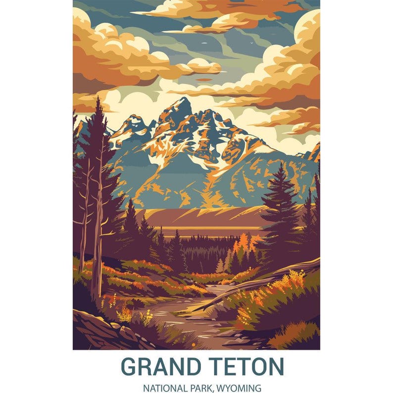 National Parks Posters Fabric Panel 24