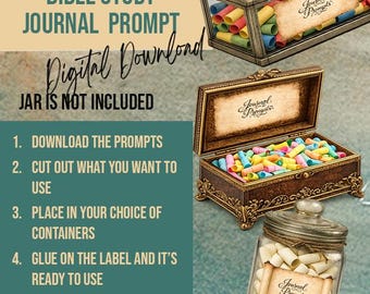 Bible Study Journaling Prompt DIY Craft or Small Group Project