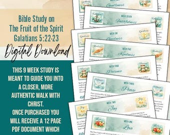 Fruit of the Spirit 9-Week Bible Study | Christian Devotional (PDF Download)