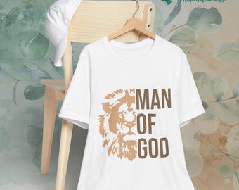 Lion Face Man of God T-Shirt | Christian Faith Tee