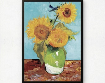 ゴッホのひまわりのアートプリント、有名な花の絵画 - Etsy 日本