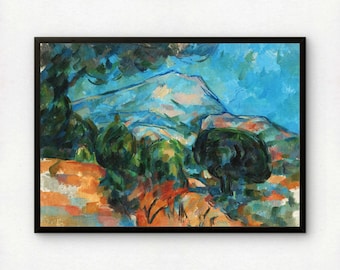 ポール・セザンヌ：「大きな松のあるサント・ヴィクトワール山」、1887