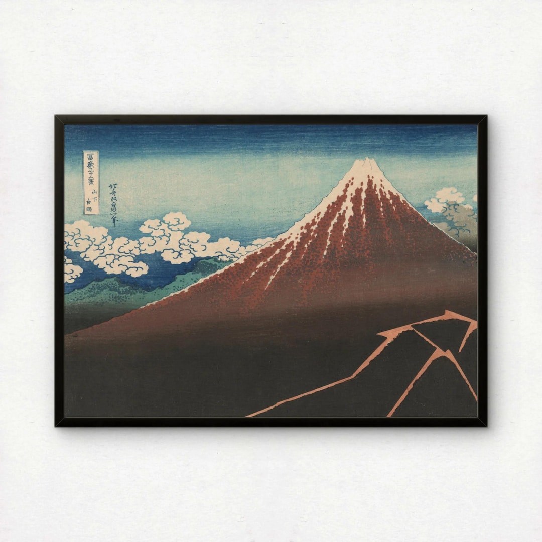 Hokusai Mount Fuji Art Print | Japanese Woodblock Ukiyo-e - Etsy UK