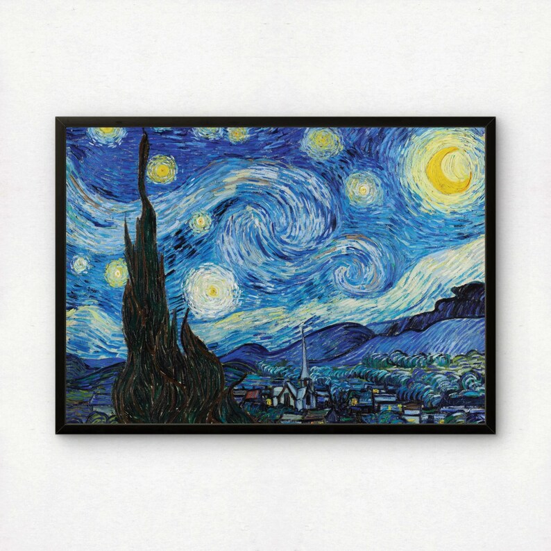 Van Gogh Starry Night Print | Museum Quality Giclée Art - Etsy