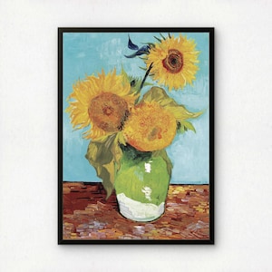 ゴッホのひまわりのアートプリント、有名な花の絵画 - Etsy 日本
